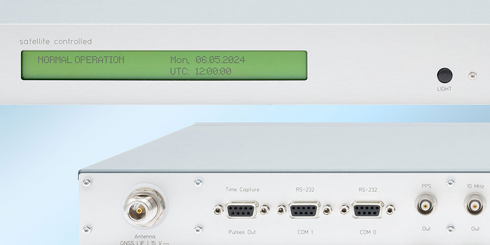 GNSS Time Reference in Rail- and Rackmount housing