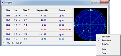 GPS Monitor settings