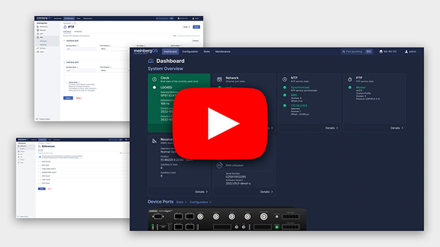 meinbergOS YouTube preview