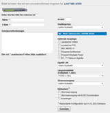 Optional selectable fields and Check Boxes in the Inquiry Form